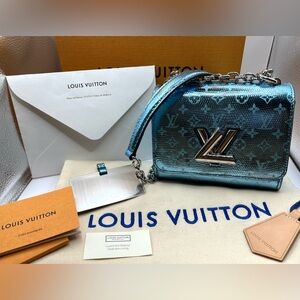 Rare Louis Vuitton Twist Mini Blue Python